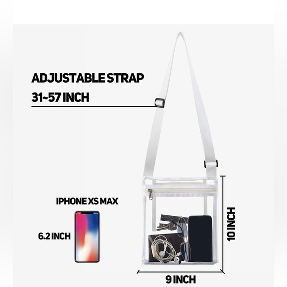 NIB Vorspack Clear Crossbody Purse stadium approved - Picture 2 of 4